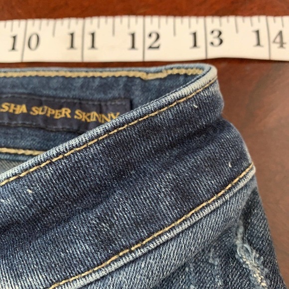 Lucky Brand Women’s Sasha Super Skinny Blue‎ Jeans Size 4/27 Distressed Stretch - Picture 8 of 10